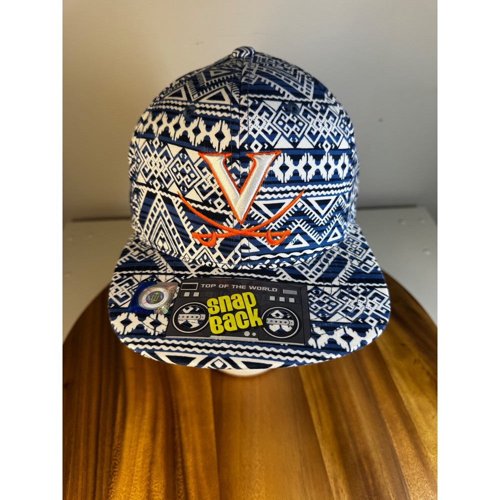 Top of the World University of Virginia Cavaliers Snapback Hat Montezuma Pattern
